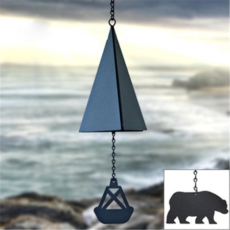 NORTH COUNTRY WIND BELLS INC North Country Wind Bells  Inc. 123.5001 Puget Sound Bell with bear wind catcher 123.5001